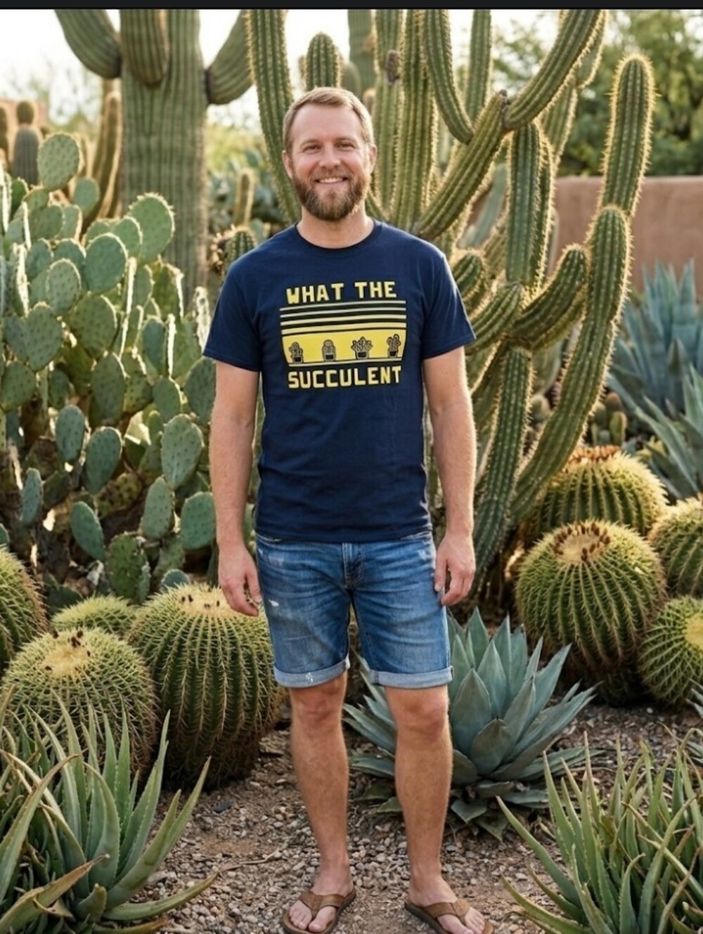 Succulent funny tee shirt black sz M quote cactus